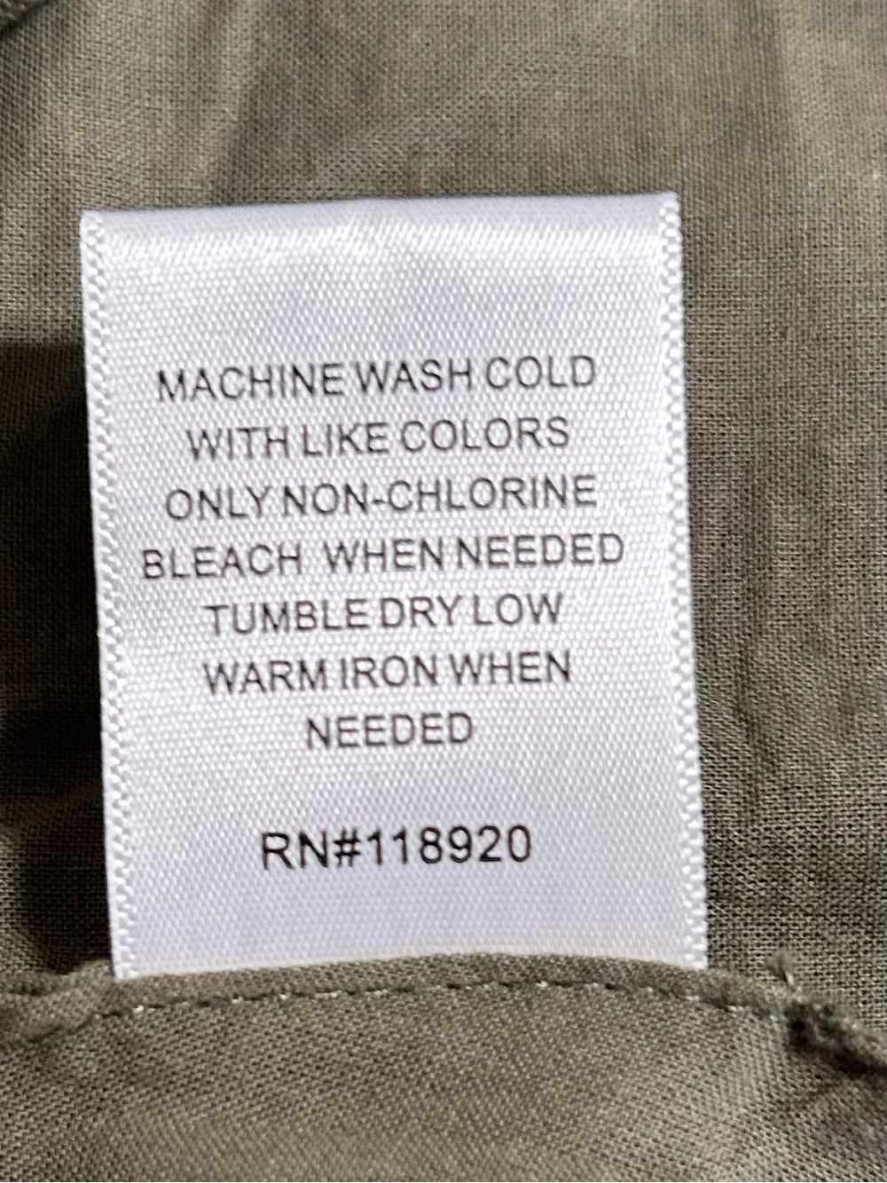 Lucy Paris Linen Halter Vest Size Large Olive Green Button Front Tailored - Picture 9 of 10